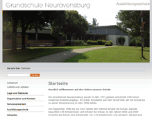 Tablet Screenshot of grundschule-neuravensburg.de